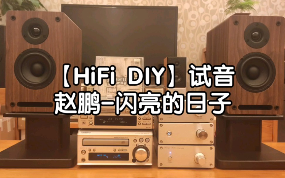 [图]【HiFi DIY】试机效果录音《赵鹏-闪亮的日子》。实力体现，监听级标准。定制版纯后级功放，4寸二分频桌面音箱。感兴趣的朋友可以私我了解详情。