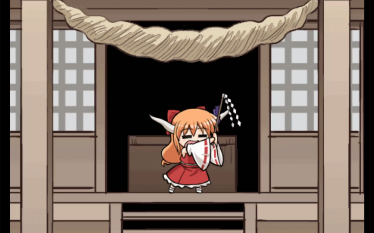 完美复刻巫女萃香神社玩御币_哔哩哔哩 (゜-゜)つロ 干杯~-bilibili