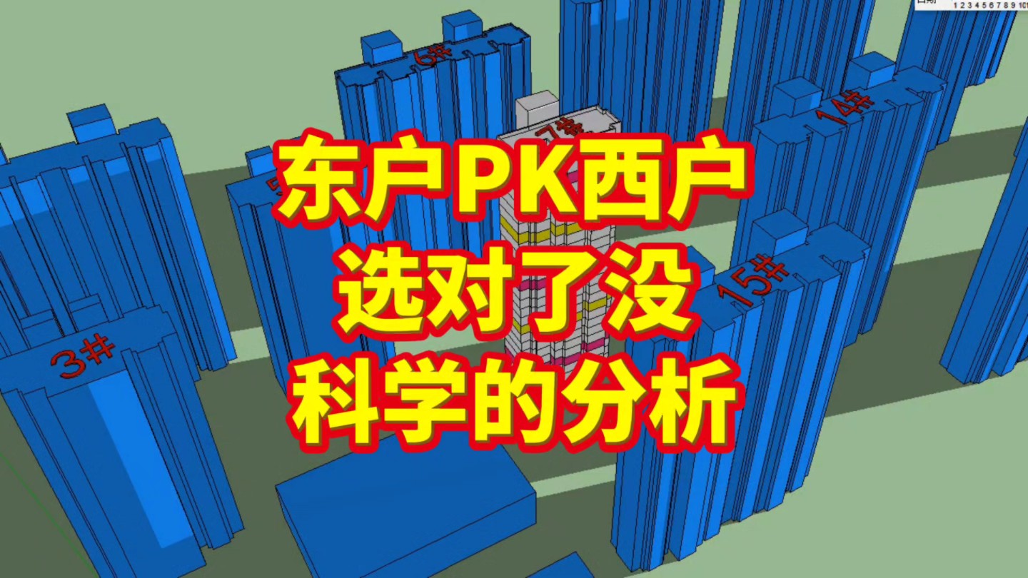 东户PK西户,之前很多人盲选!这次科学分析,认认真真的看完吧哔哩哔哩bilibili