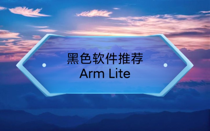 【黑色软件】Arm Lite哔哩哔哩bilibili