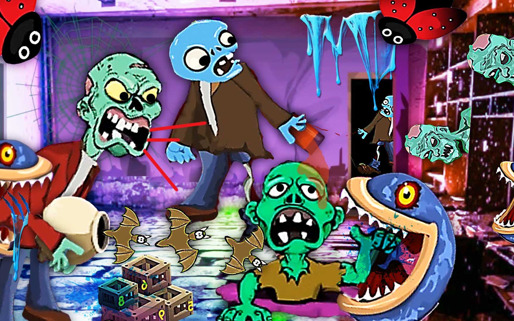 逃离僵尸房 我把僵尸发臭的牙齿拔下来让他自己吃掉 成哔哔解说