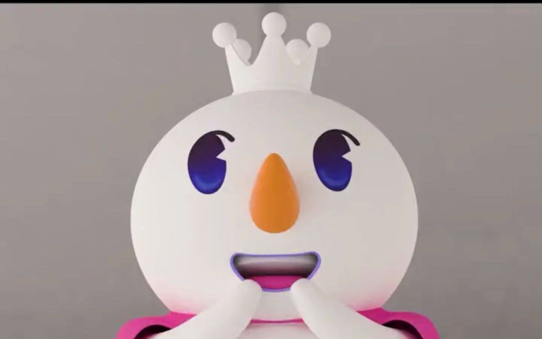 当我用c4d做一个3d的蜜雪冰城雪人_哔哩哔哩_bilibili