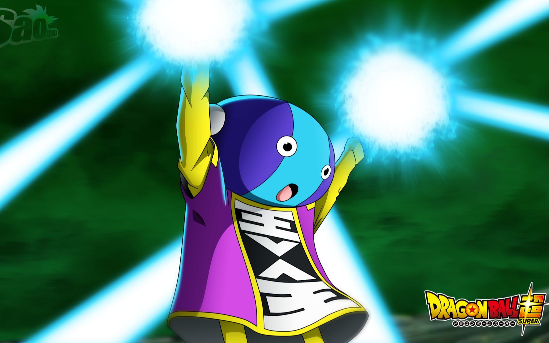 在全王面前东界王神被悟空种种言语吓得腿软无力正当侍卫想出手揍悟空