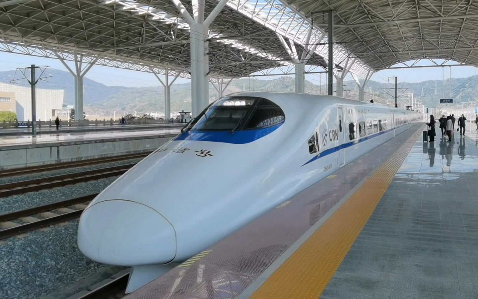 d3145次 crh2a统型重联台州到温州南区间运转 2021·2·19