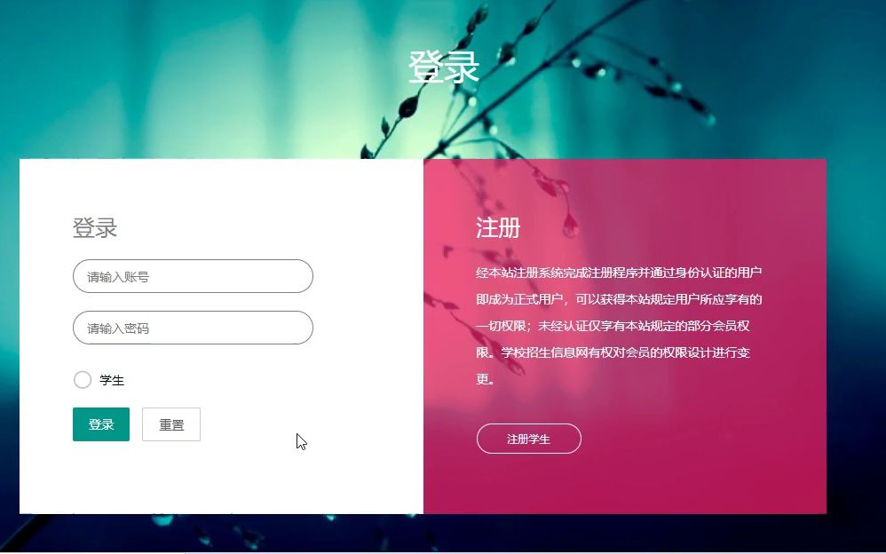 【Java毕业设计】SSM校园招生录入宣传网系统哔哩哔哩bilibili