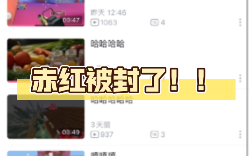 赤红被封了!!哔哩哔哩bilibili