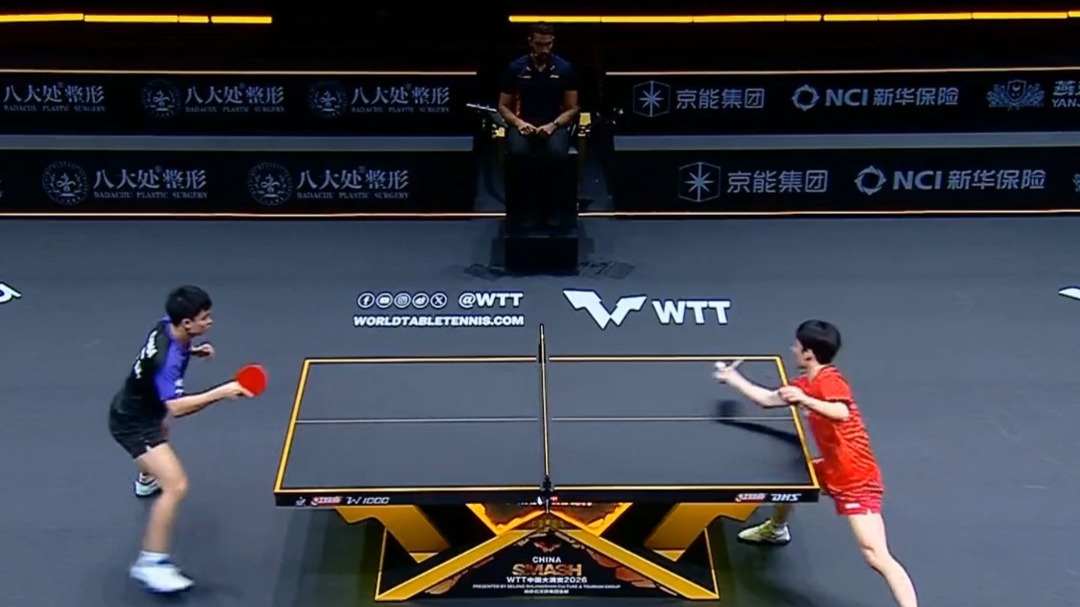 4-2！周启豪击败张禹珍，振臂怒吼庆祝，国乒独苗晋级四强