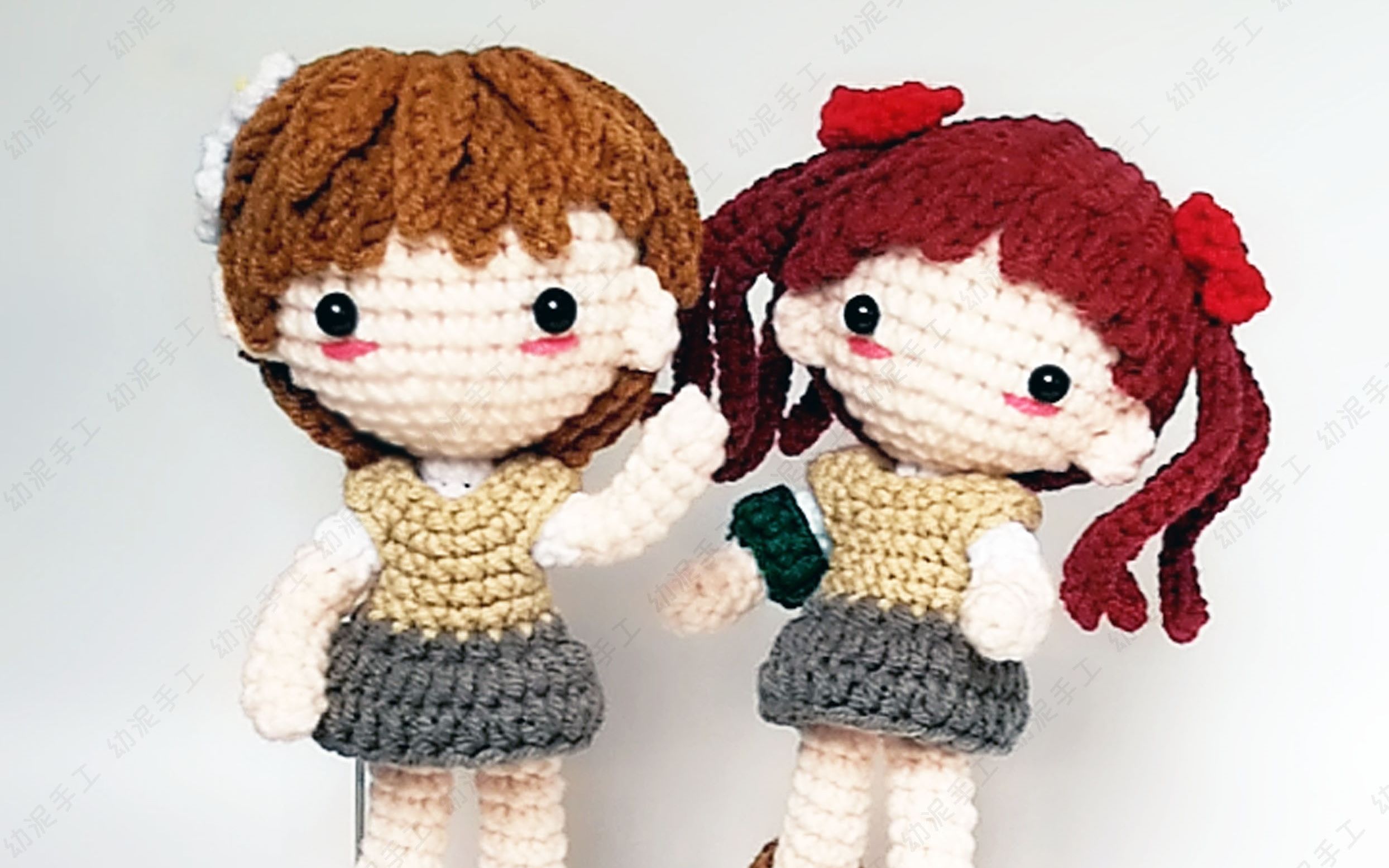 毛线娃娃diy-《某科学的超电磁炮》御坂美琴玩偶【腿部教程】