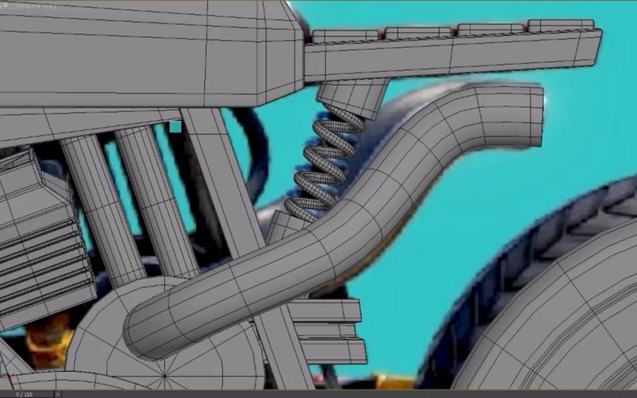 3Dmax摩托车制作完整流程教学讲解哔哩哔哩bilibili