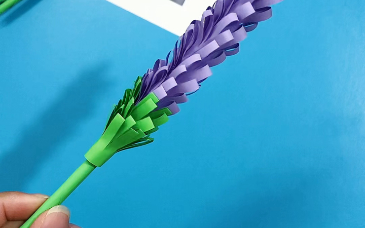 彩纸做的薰衣草,太简单了
