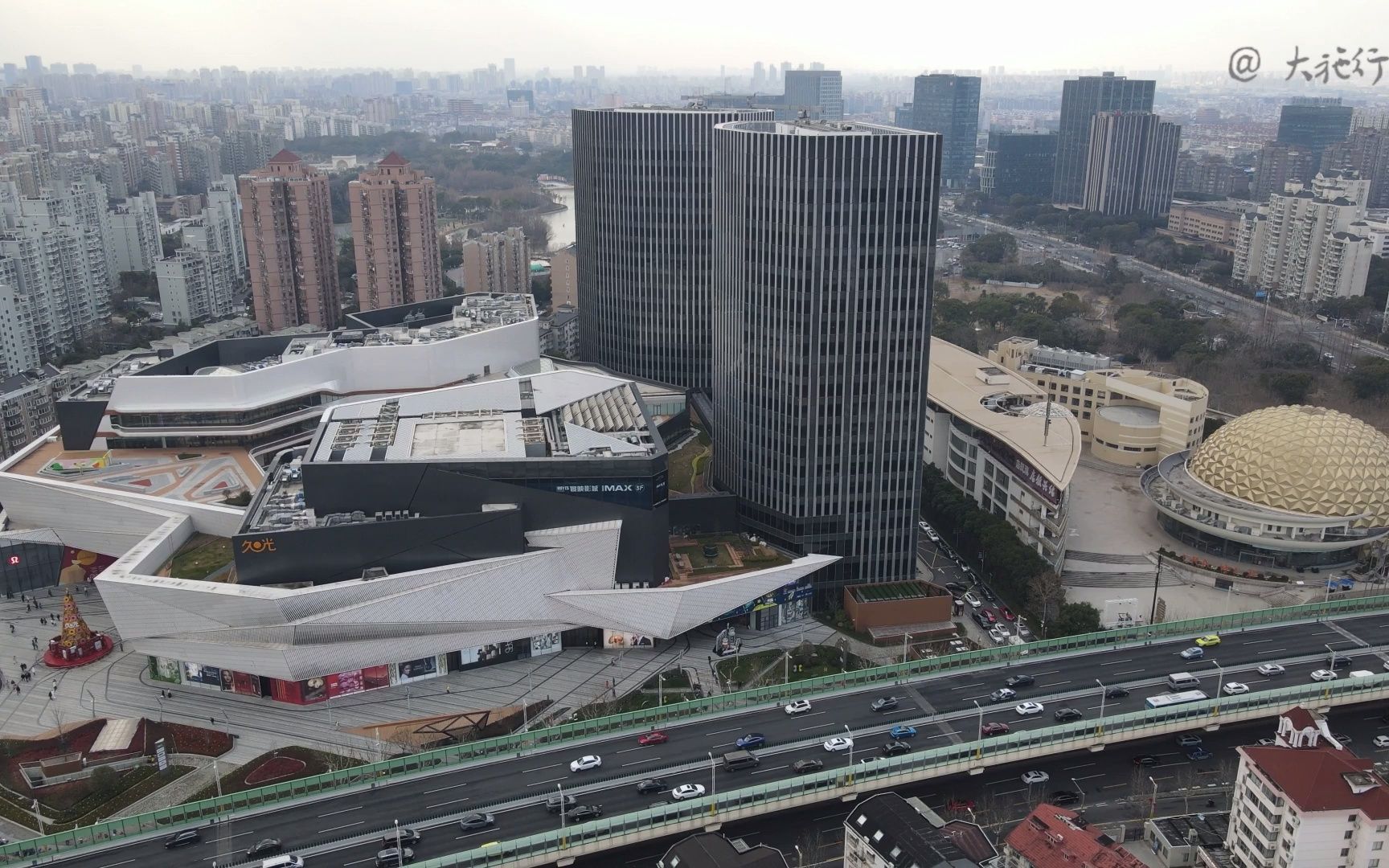 【大施行走】上海静安 大宁久光百货,unstudio nihon sekkei作品_哔哩