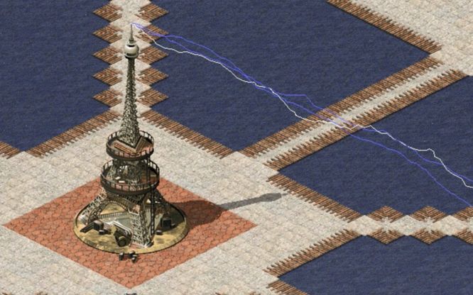 红警2如果在pvp对战中出艾菲尔铁塔会怎么样?