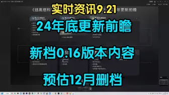 下载视频: 逃离塔科夫【实时资讯】24年底更新前瞻新档0.16版本内容