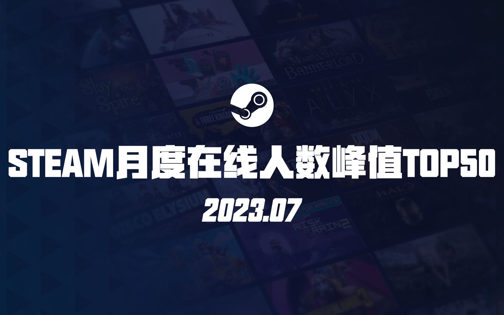 【STEAM月度在线人数峰值TOP50】2023.07哔哩哔哩bilibili