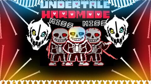 传说之下困难模式第一阶段】UNDERTALE HARD MODE sans fight!!