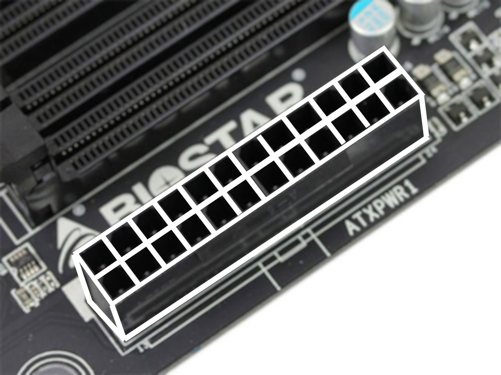 风枪烙铁 更换24pin电源接口母座