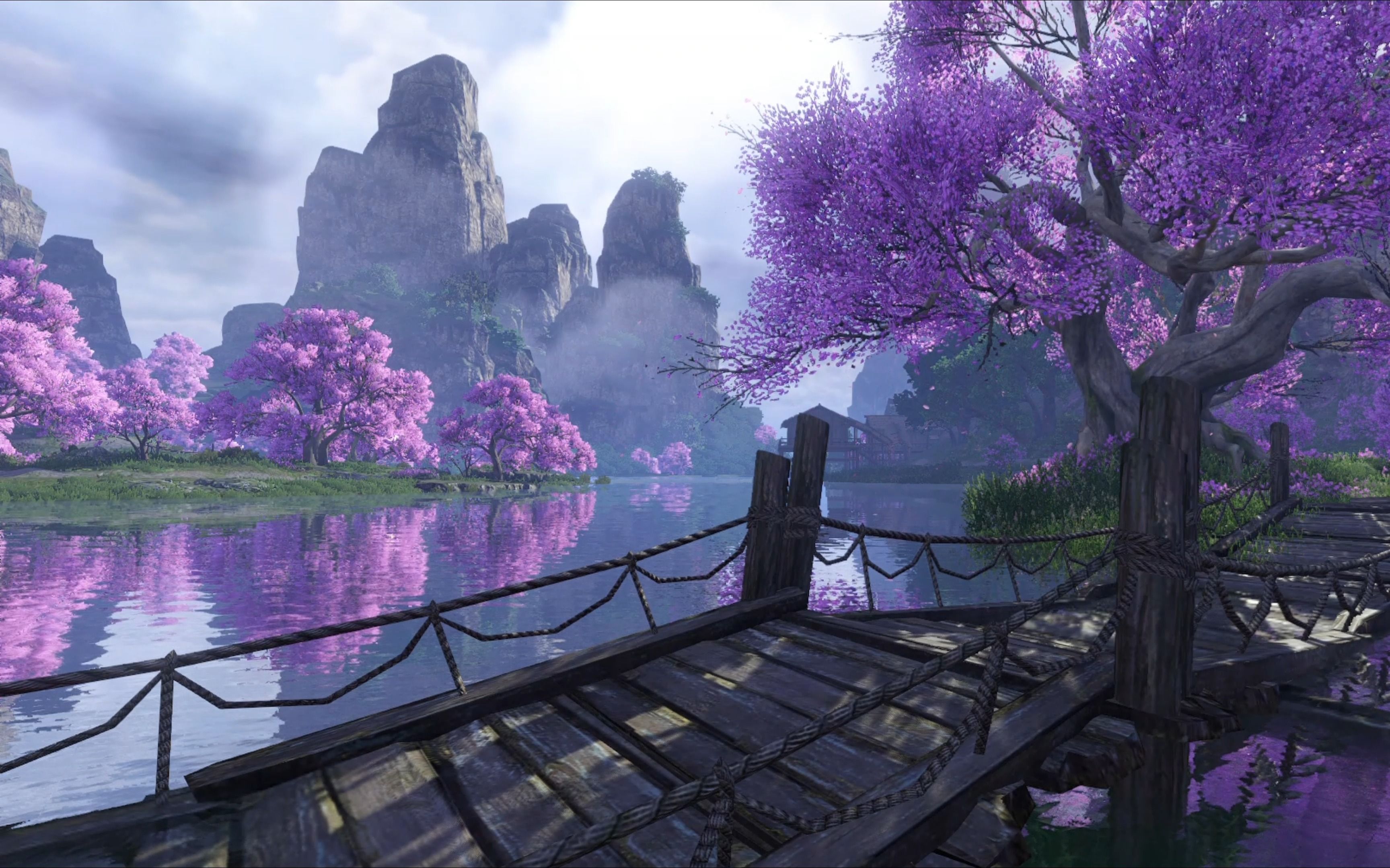 【逆水寒静景】桃花坞