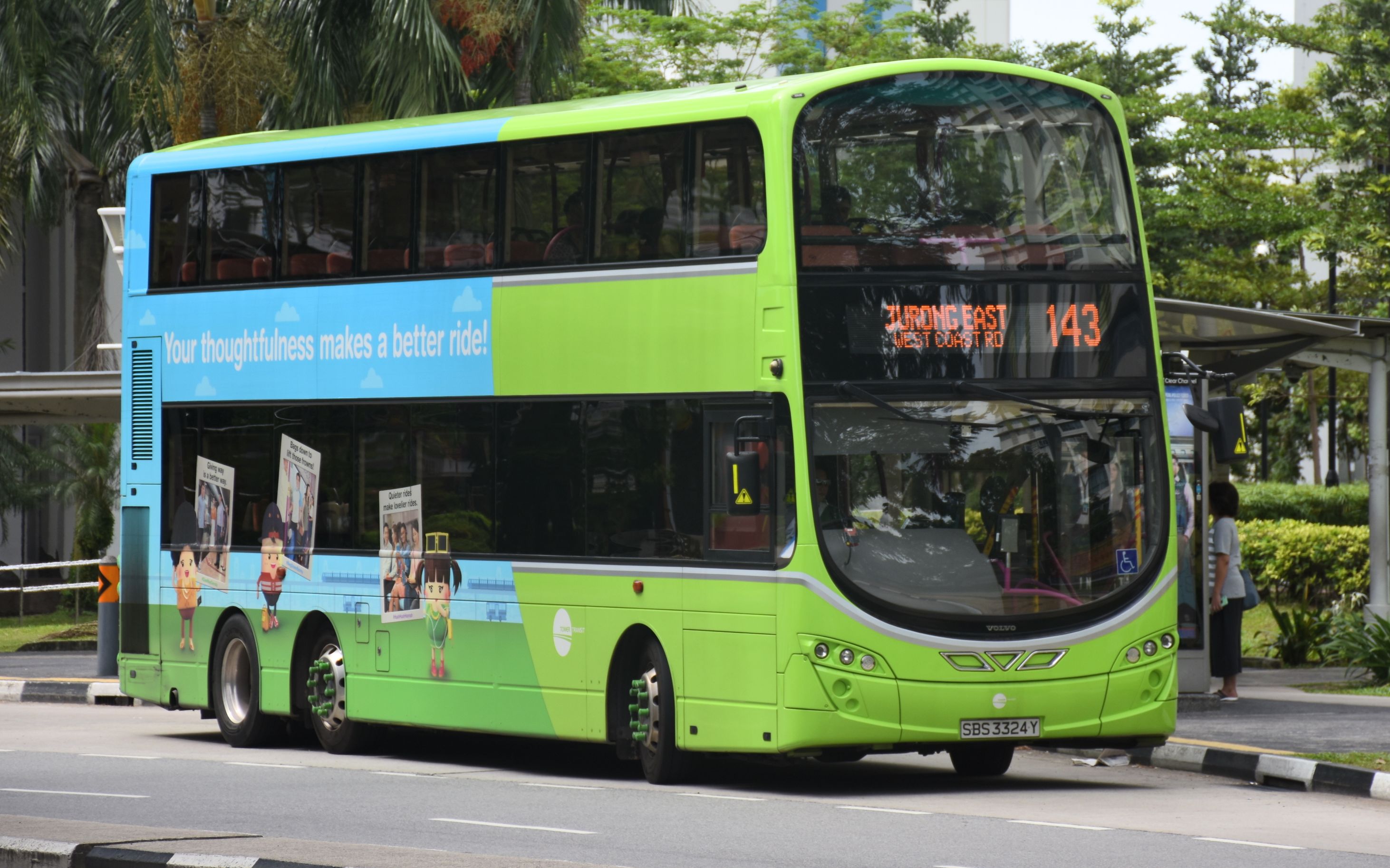 [新加坡公交][2019年终作] tower transit 143路 大巴窑→裕廊东_哔哩