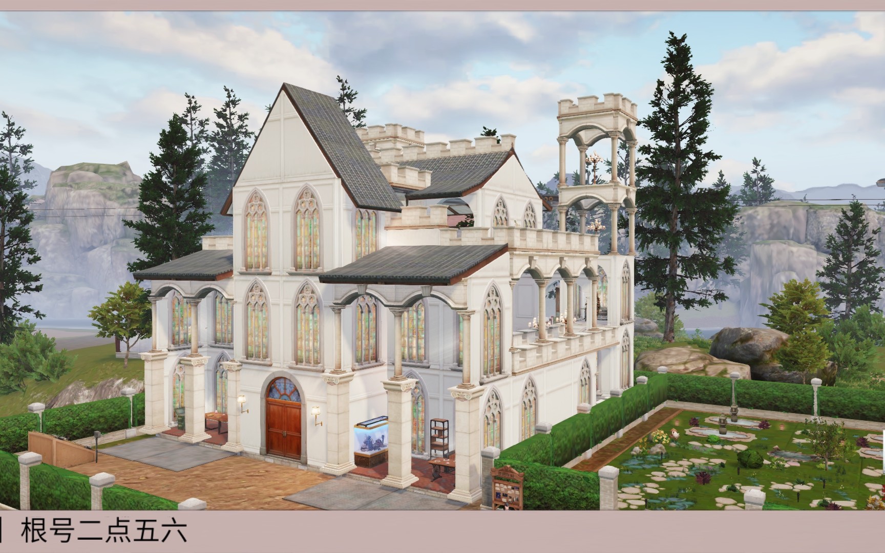 明日之后原创罗马结构建筑斯卡布罗修道院蓝图已发详见p2