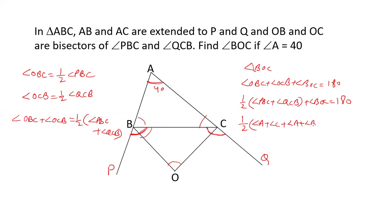 [图]Angle formed by the angle bisectors of external angles-PvuQaUPtqKo