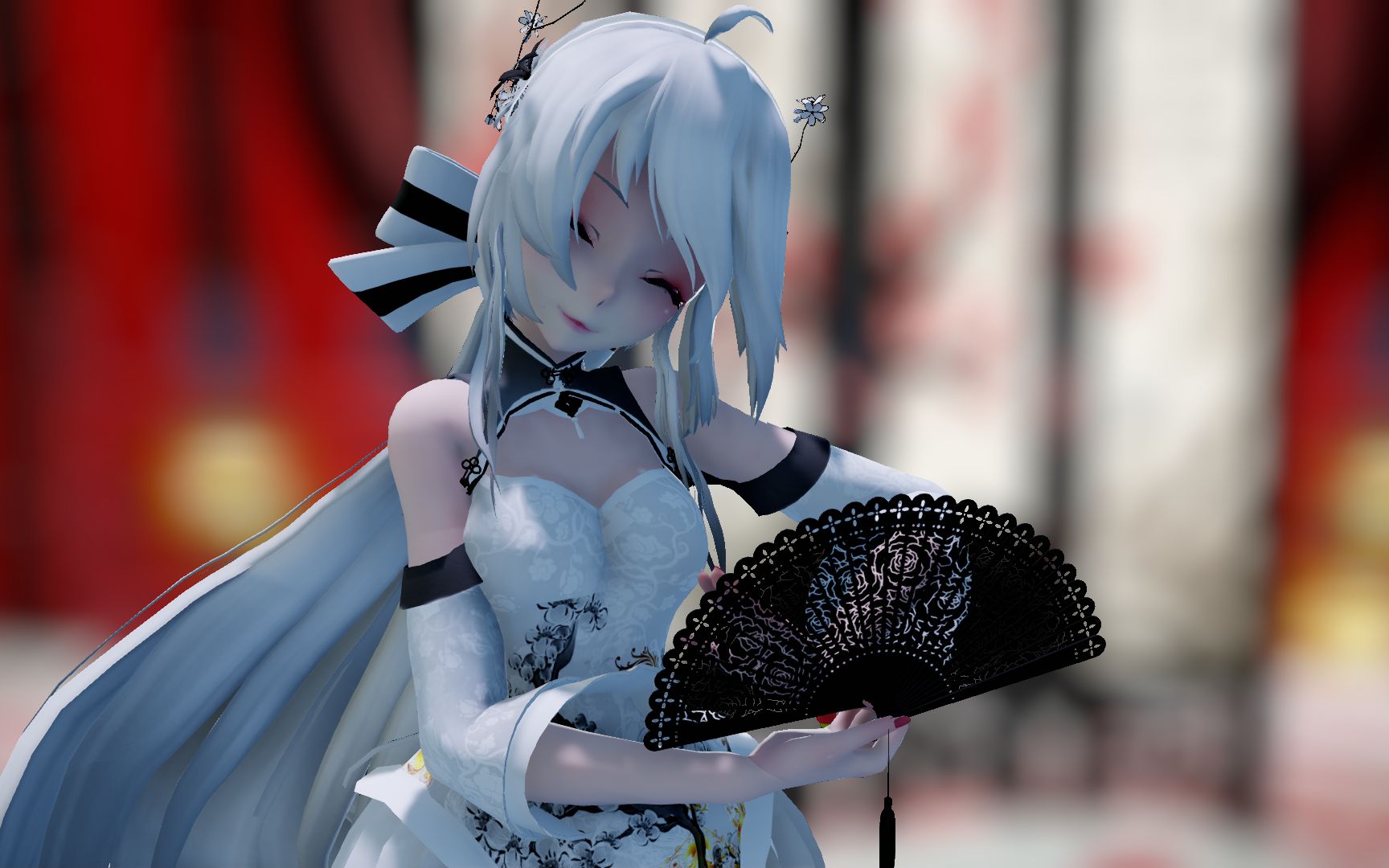 国风白丝旗袍弱音姐姐想撩你73浪人琵琶