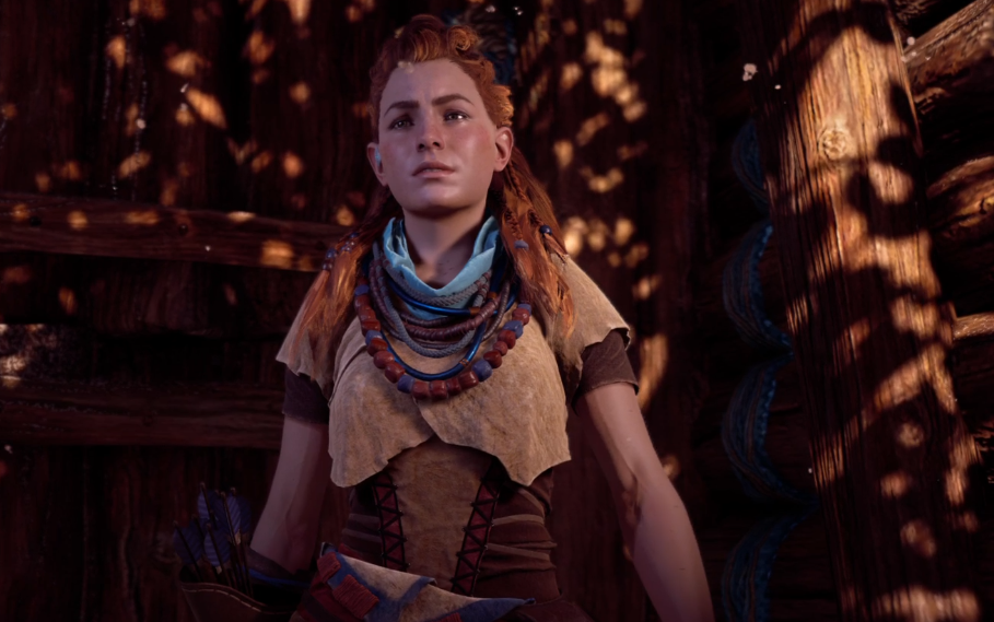 我们的女主角长大了好像没有小时候可爱了ps4独占大作地平线黎明时分