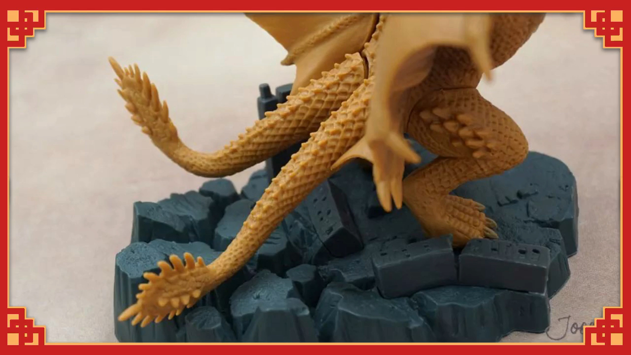 【q版】的《哥斯拉ii:怪兽之王》中的(王者基多拉)(中卷)