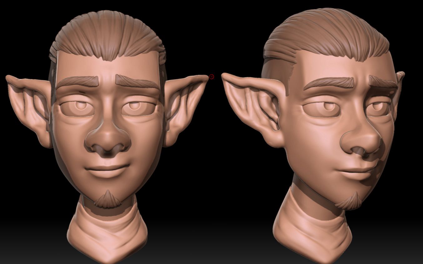 zbrush快速雕刻-精灵男孩 handsome elf