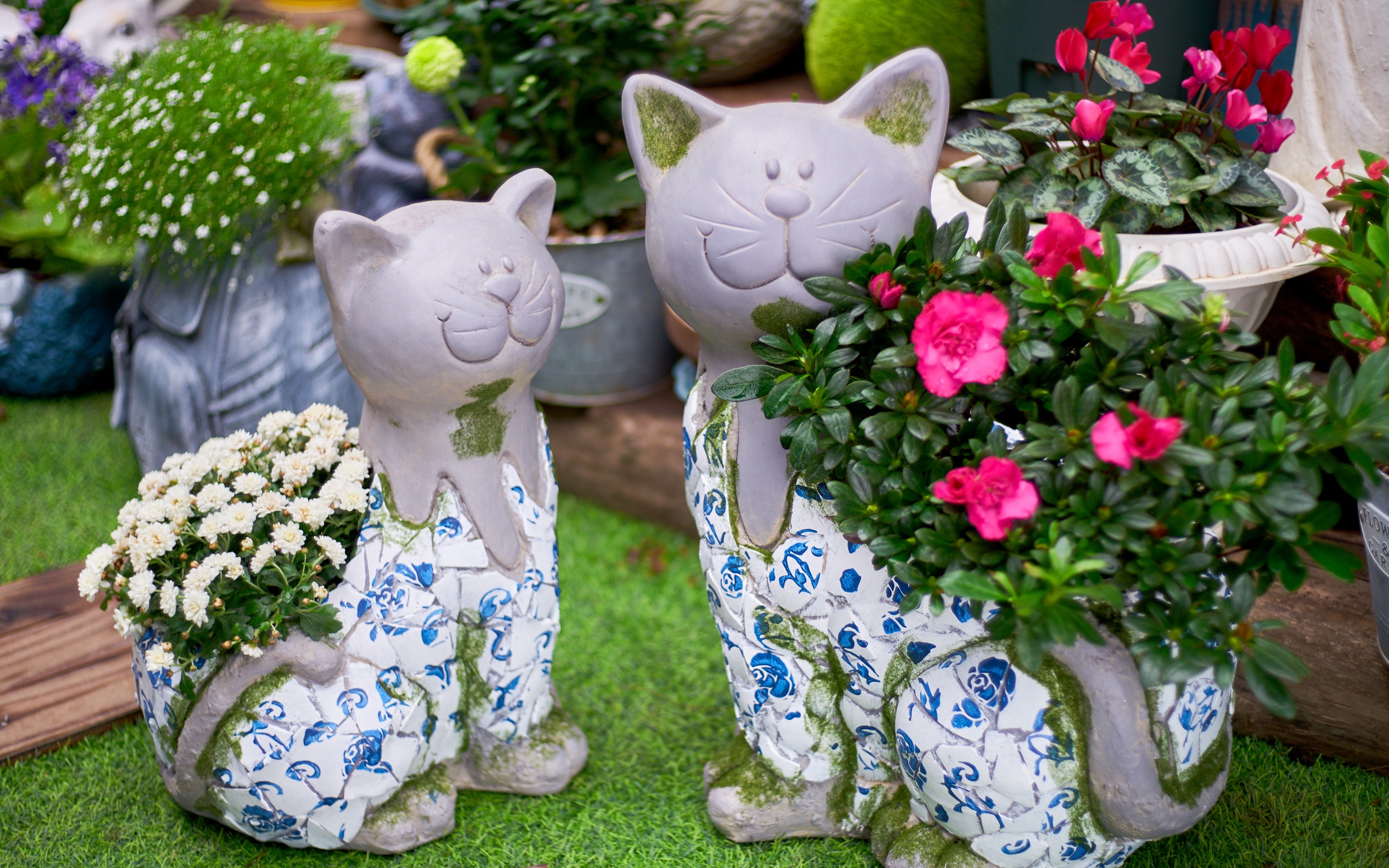 晓韵田园:动物造型的花盆,会给花园增添不少灵气
