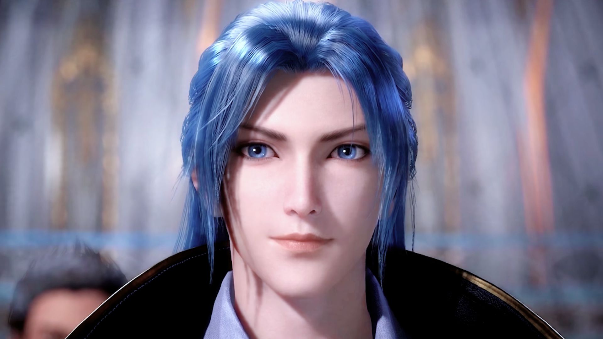 你的嘴角,微微上翘,请欣赏唐三邪魅一笑