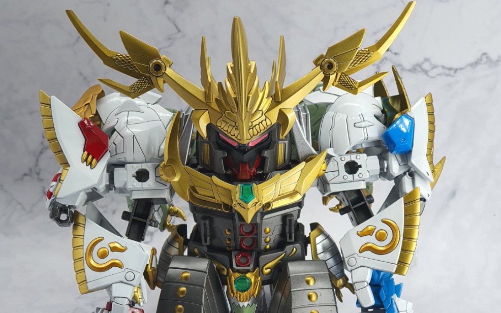 活动  sd 三国高达传 战神蚩尤合体模型涂装