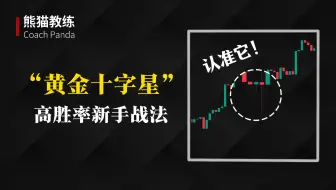 【币圈】适合新手的高胜率交易战法——“黄金十字星”战法