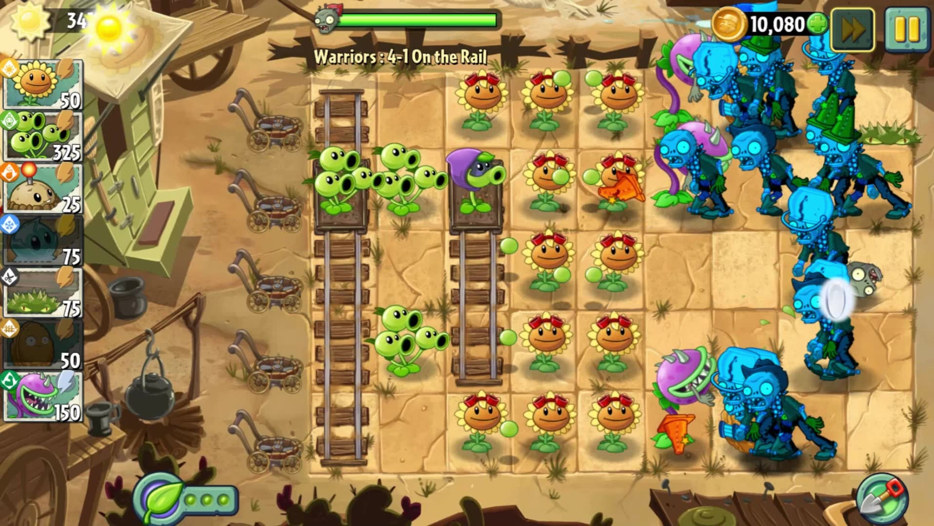 【pvz2Warriors(勇士)】狂野西部41到45单机游戏热门视频