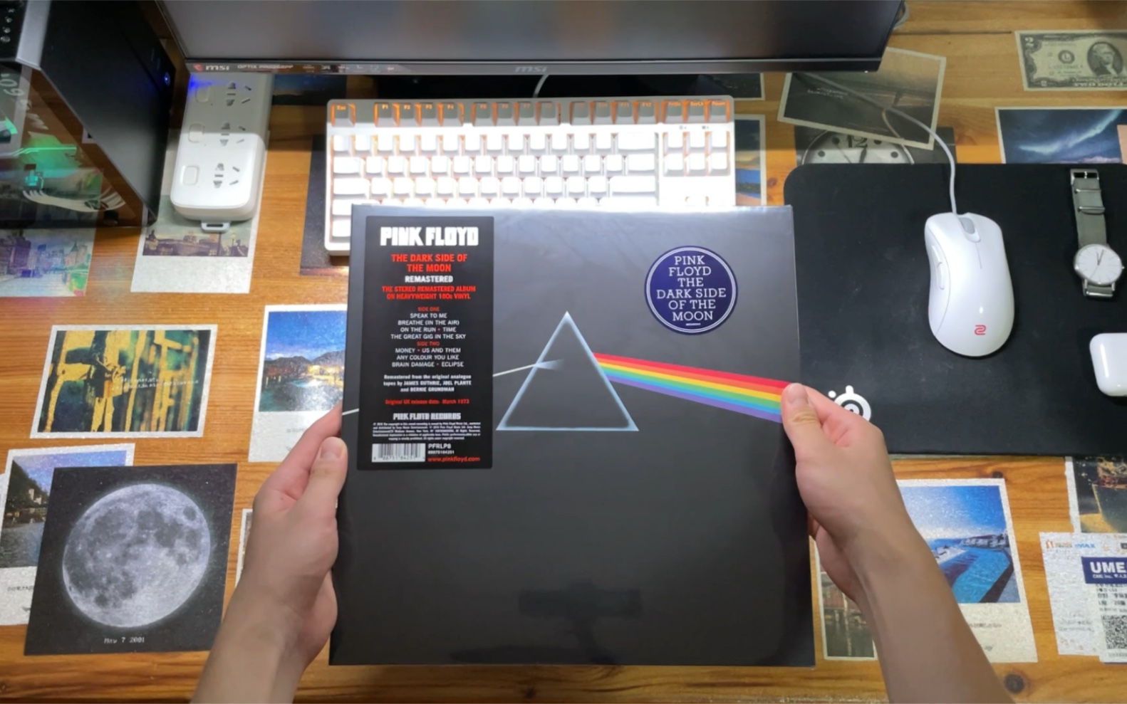 [图]The Dark Side of the Moon.Pink Floyd平克弗洛伊德月之暗面黑胶开箱+The Great Gig In The Sky 单曲试听