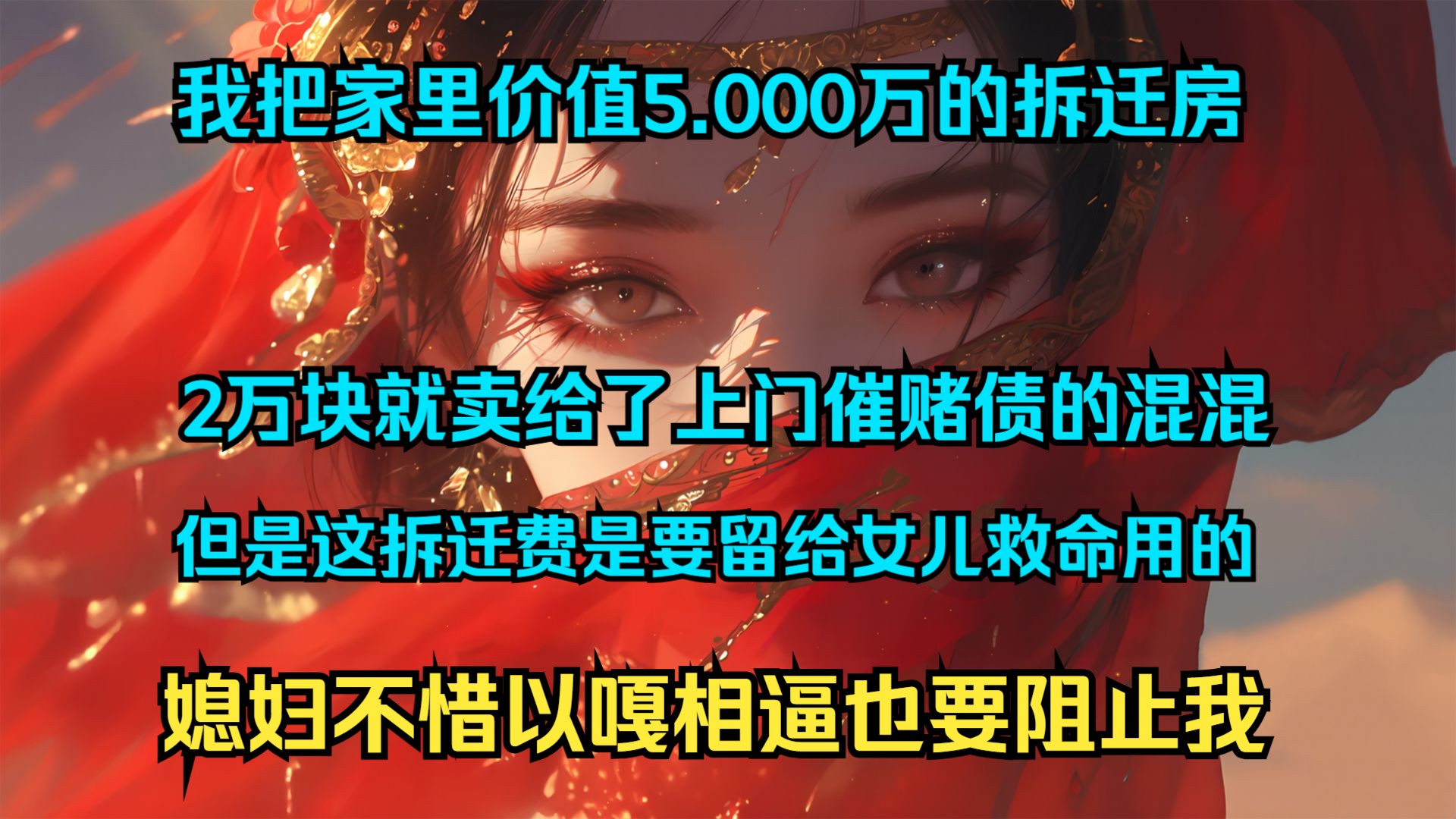 我把家里价值5.000万的拆迁房 2万块就卖给了上门催赌债的混混 但是这拆迁费是要留给女儿救命用的 息妇不惜以嘎相逼也要阻止我哔哩哔哩bilibili