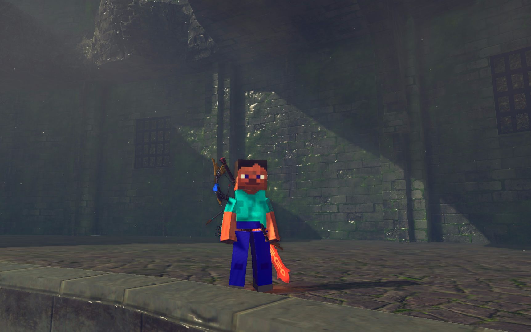 塞尔达传说荒野之息我的世界史蒂夫mod