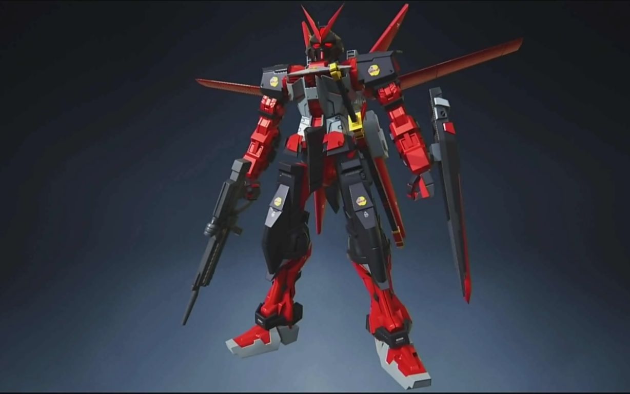 高达破坏者3万代网限hg1144异端高达红色机逆