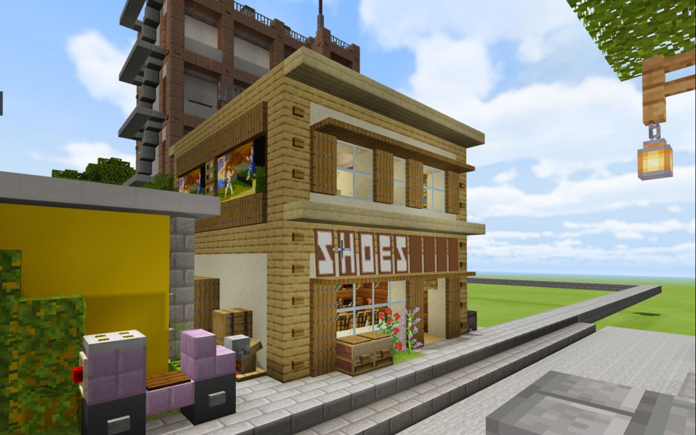 【Minecraft】建造一个鞋店哔哩哔哩bilibili