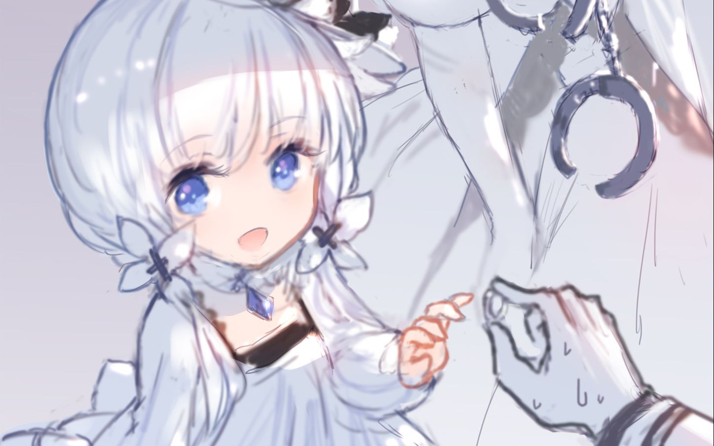 碧蓝航线婚可爱的小光辉等等光辉你怎么拿着手铐