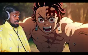 Download Video: 【中文CC】老外黑人小哥看[Demon Slayer S4]Ep6的反应！ kskskskskskakkdjdjdkakakakkdkdjsjwksoapdjk