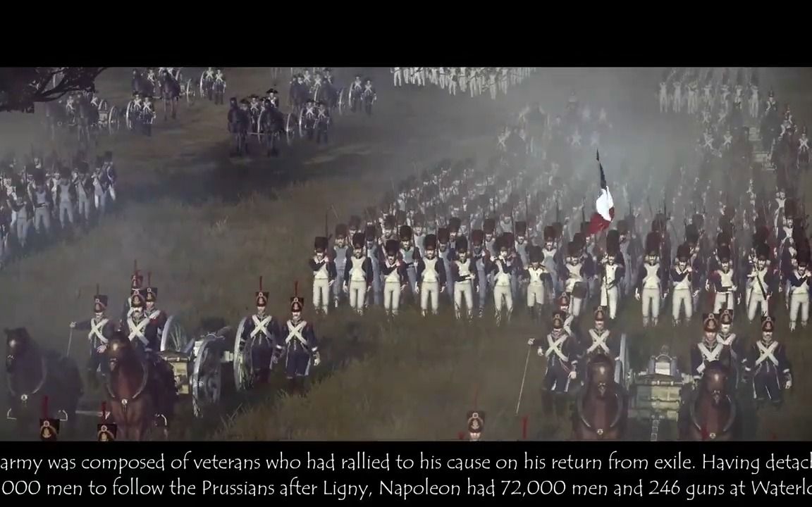 拿破仑全面战争电影法国vs英国,普鲁士联军,滑铁卢战役