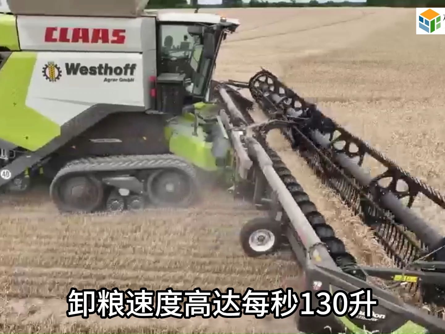 科乐收LEXION7600联合收割机,一天轻松收割千亩小麦哔哩哔哩bilibili