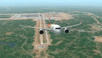 RFS真实飞行模拟器丨四川航空A350-941从成都天府机场起飞
