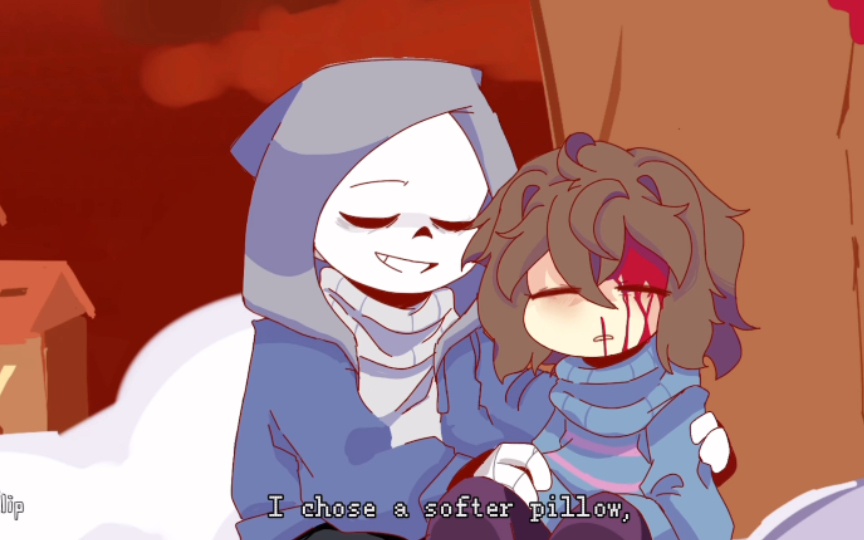 [图]迟来的愧疚感…✨meme✨Undertale Aus Sans & Frisk