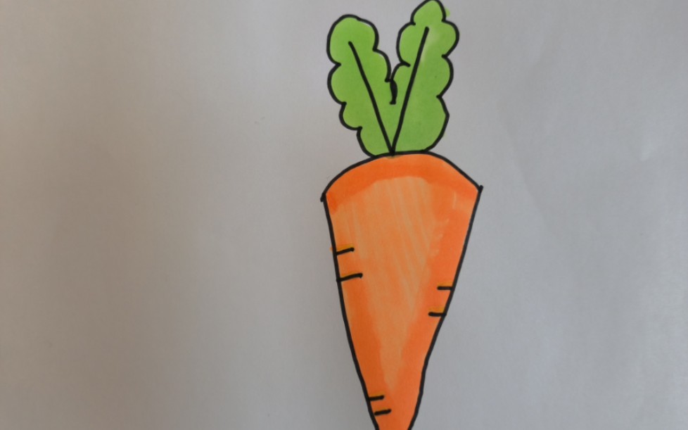 简笔画胡萝卜的画法图片
