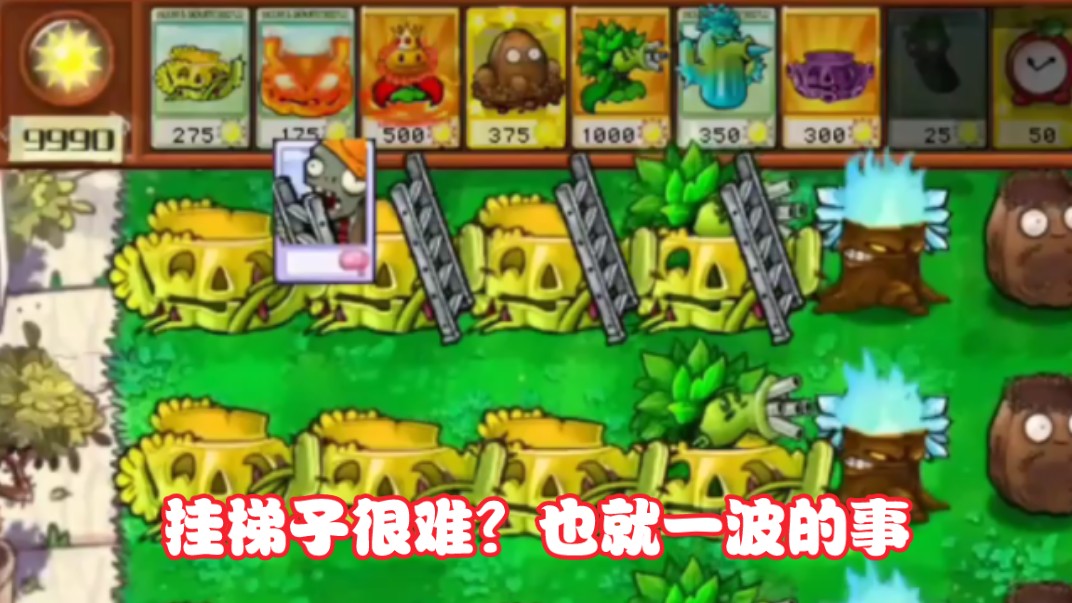 【植物大战僵尸杂交版】手把手教你一波挂好梯子