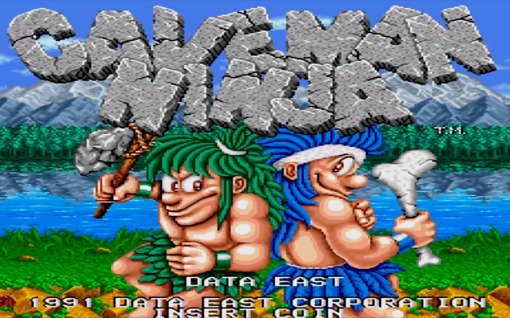 非常好玩并且很搞笑的一款街机游戏 战斗原始人