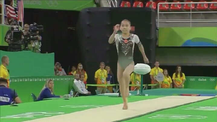 2016里约奥运会,女子体操中国选手王妍全能跳马哔哩哔哩bilibili