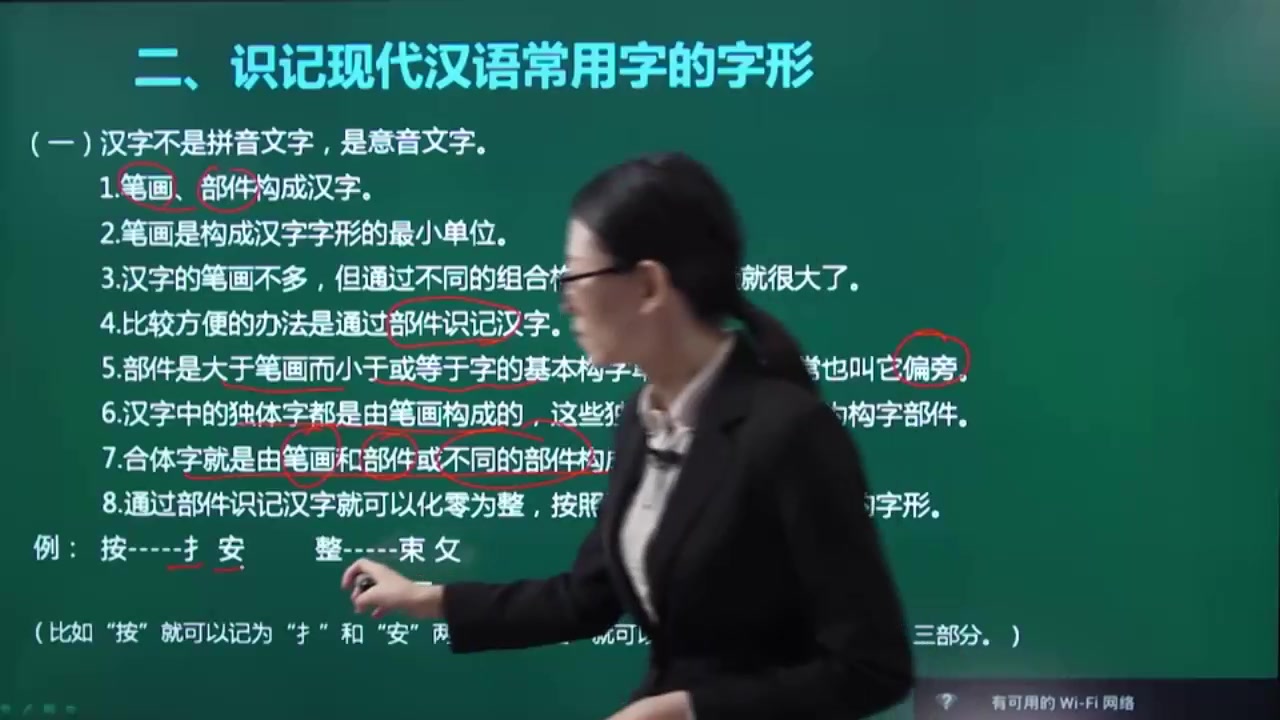 [图]成人高考语文科目高起点考点二《识记现代汉语常用字的字形》