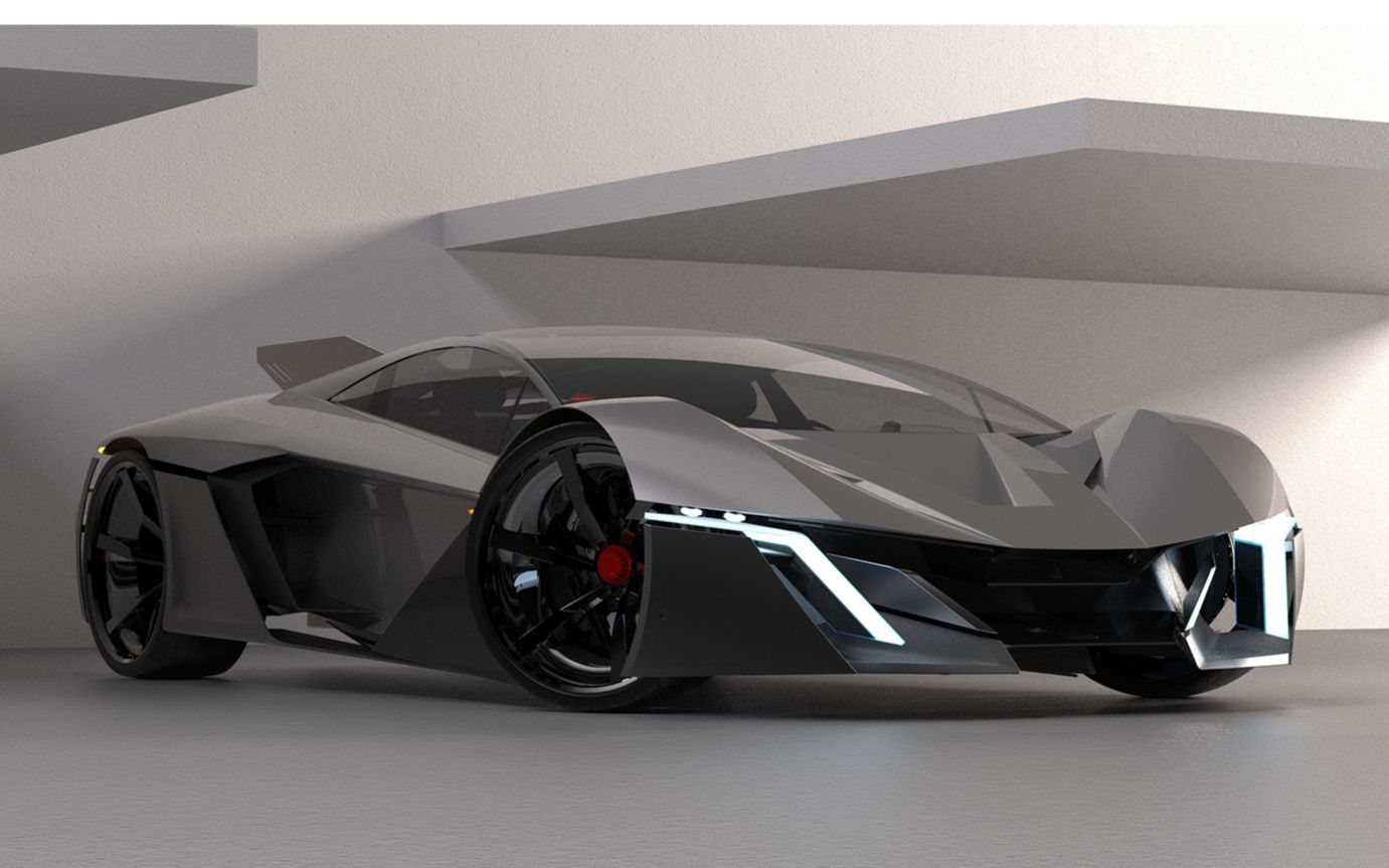 设计作品欣赏兰博基尼概念超跑设计lamborghinivision